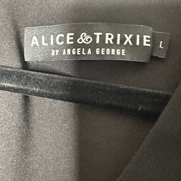 Alice & Trixie Black Dress with Lace Sleeves - Picture 10 of 13